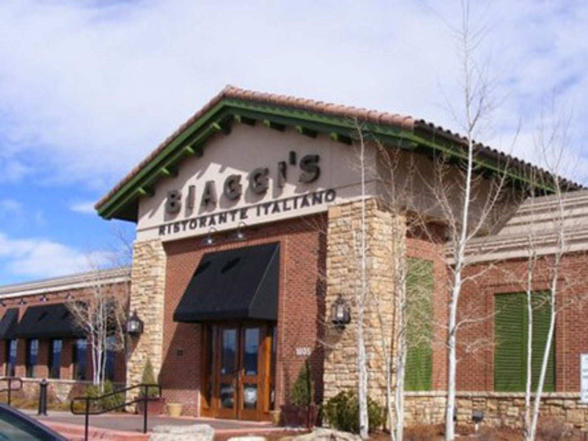 Biaggi's menu on sale